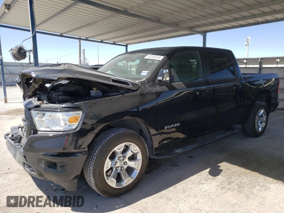 2020 Ram 1500 Big Horn with VIN 1C6SRFFM3LN248995, listed as a Copart auction lot 53346344 with 73,198 mi miles and Salvage Title. Bid and sale history available at carsss.com. Image 1.