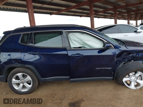 2017 Jeep Compass Latitude with VIN 3C4NJDBB3HT646110, listed as a IAAI auction lot 41789067 with 56,165 mi miles. Bid and sale history available at carsss.com. Image 13.