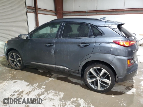 2019 Hyundai Kona Ultimate with VIN KM8K5CA50KU390434, listed as a Copart auction lot 41604145 with 74,743 mi miles and Salvage Title. Bid and sale history available at carsss.com. Image 2.