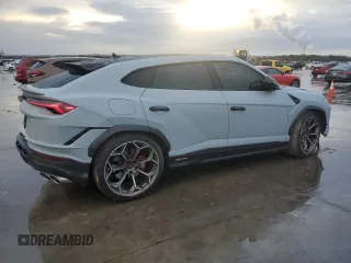 2023 Lamborghini Urus Performante z VIN ZPBUC3ZL1PLA27460, wystawiony jako Copart lot #83781864 z przebiegiem 9091 mil mil oraz Szkody całkowita. Historia ofert i sprzedaży dostępna na DreamBid. Obrazek 3.
