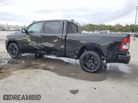 2022 Ram 1500 Big Horn with VIN 1C6RREMT9NN265838, listed as a Copart auction lot 88808215 with 88,050 mi miles and Salvage Title. Bid and sale history available at carsss.com. Image 2.