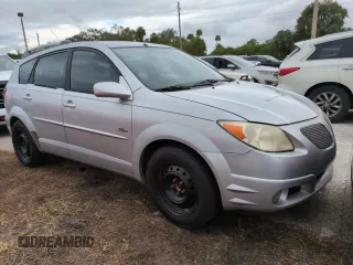 2005 Pontiac Vibe with VIN 5Y2SL63845Z409089, listed as a Copart auction lot 74510284 with 0 mi miles and Salvage Title. Bid and sale history available at carsss.com. Image 4.