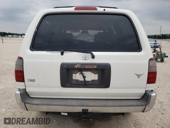 1998 Toyota 4Runner SR5 with VIN JT3GN86R0W0085505, listed as a Copart auction lot 55665925 with 187,672 mi miles and Clean title. Bid and sale history available at DreamBid. Image 6.