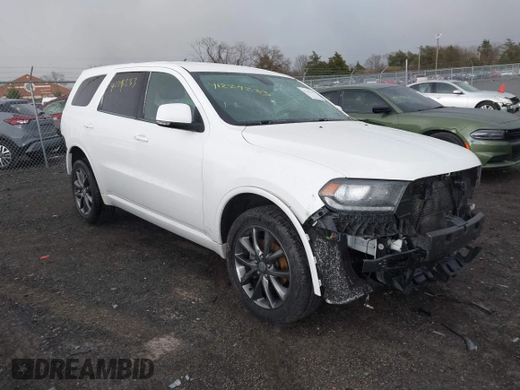 2017 Dodge Durango GT with VIN 1C4RDJDG2HC936818, listed as a IAAI auction lot 41229233 with 131,034 mi miles and . Bid and sale history available at carsss.com. Image 1.