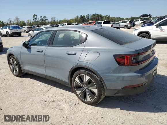 2024 Polestar 2 with VIN YSMFD3KA0RL211074, listed as a Copart auction lot 50263855 with 13,814 mi miles and Salvage Title. Bid and sale history available at carsss.com. Image 2.