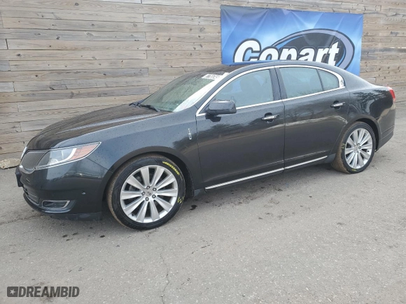 2014 Lincoln MKS EcoBoost with VIN 1LNHL9FT9EG607363, listed as a Copart auction lot 87765345 with 121,615 mi miles and Clean Title. Bid and sale history available at carsss.com. Image 1.
