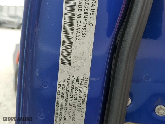 2021 Dodge Charger SRT Hellcat Widebody with VIN 2C3CDXL98MH668185, listed as a Copart auction lot 47751065 with 38,756 mi miles and Salvage Title. Bid and sale history available at carsss.com. Image 12.