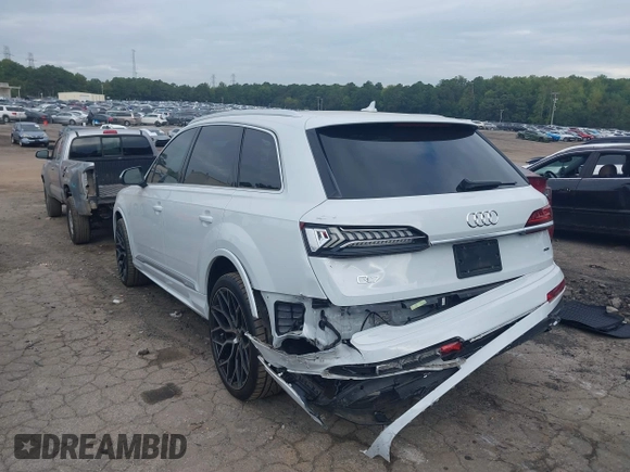 2023 Audi Q7 Premium Plus with VIN WA1LCBF70PD001716, listed as a IAAI auction lot 40373883 with 35,480 mi miles and . Bid and sale history available at DreamBid. Image 3.