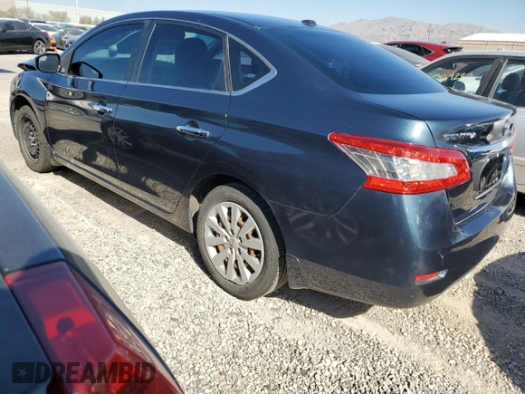 2013 Nissan Sentra S with VIN 3N1AB7AP5DL659304, listed as a Copart auction lot 52418855 with 117,475 mi miles and Salvage Title. Bid and sale history available at DreamBid. Image 2.