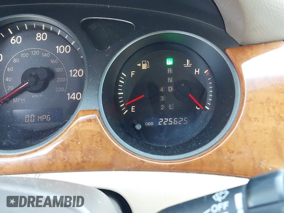 2005 Lexus ES 350 with VIN JTHBA30G755106720, listed as a IAAI auction lot 41305656 with 225,625 mi miles and . Bid and sale history available at DreamBid. Image 7.