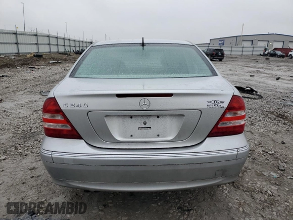 2005 Mercedes-Benz C 240 with VIN WDBRF61J85F614572, listed as a Copart auction lot 43930275 with 147,548 mi miles and Clean Title. Bid and sale history available at DreamBid. Image 6.