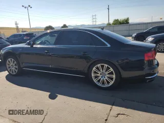 2013 Audi A8 L 6.3L with VIN WAUR4AFD1DN020503, listed as a Copart auction lot 69654204 with 189,999 mi miles and Salvage Title. Bid and sale history available at carsss.com. Image 2.