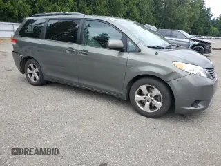 2011 Toyota Sienna LE AAS with VIN 5TDKK3DCXBS126391, listed as a Copart auction lot 62604005 with 252,346 mi miles and Salvage title. Bid and sale history available at DreamBid. Image 4.