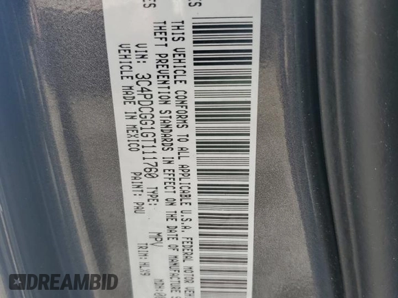 2016 Dodge Journey Crossroad z VIN 3C4PDCGG1GT111760, wystawiony jako Copart lot #49061295 z przebiegiem 136 906 mil mil oraz Szkoda całkowita • Salvage title. Historia ofert i sprzedaży dostępna na DreamBid. Obrazek 13.
