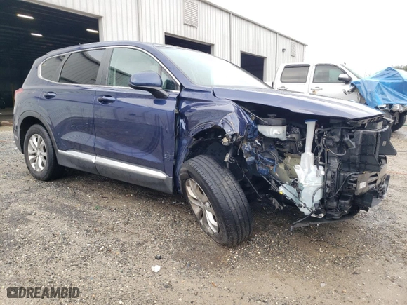 2019 Hyundai Santa Fe SE with VIN 5NMS23AD2KH084640, listed as a Copart auction lot 48397235 with 81,215 mi miles and Salvage Title. Bid and sale history available at carsss.com. Image 4.