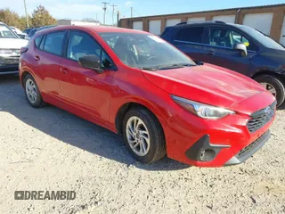 2024 Subaru Impreza with VIN JF1GUABC5R8376035, listed as a IAAI auction lot 41667761 with 1,488 mi miles. Bid and sale history available at carsss.com. Image 1.