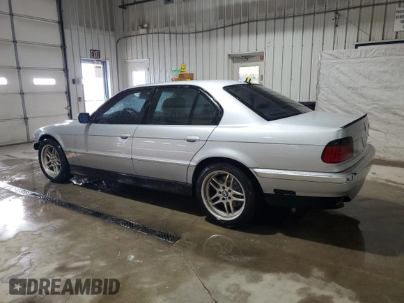 2000 BMW 7 Series 740i with VIN WBAGG834XYDN80320, listed as a Copart auction lot 54906225 with 284,262 mi miles and Salvage Title. Bid and sale history available at DreamBid. Image 2.