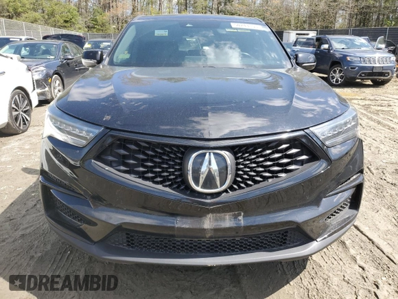 2020 Acura RDX w/A-Spec Pkg with VIN 5J8TC2H61LL018469, listed as a Copart auction lot 50243355 with 0 mi miles and Salvage Title. Bid and sale history available at carsss.com. Image 5.
