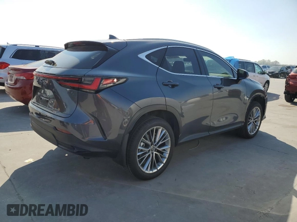 2022 Lexus NX with VIN JTJGKCEZ2N5005578, listed as a Copart auction lot 44634033 with 2,037 mi miles. Bid and sale history available at carsss.com. Image 3.