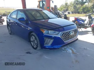 2020 Hyundai Ioniq Blue with VIN KMHC65LC8LU241795, listed as a IAAI auction lot 41806566 with 63,774 mi miles and . Bid and sale history available at DreamBid. Image 1.