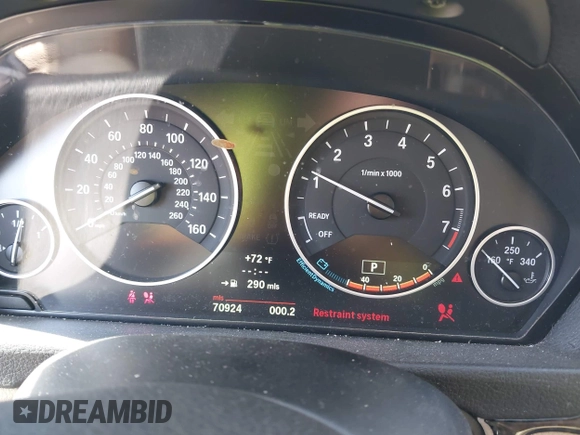 2013 BMW 3 Series 328i xDrive with VIN WBA3B5G53DNP40542, listed as a IAAI auction lot 42054817 with 70,924 mi miles and . Bid and sale history available at DreamBid. Image 7.