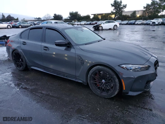 2023 BMW M3 Competition with VIN WBS33AY01PFP12578, listed as a Copart auction lot 38651054 with 0 mi miles. Bid and sale history available at carsss.com. Image 4.