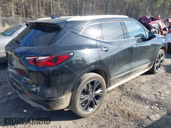 2021 Chevrolet Blazer Premier with VIN 3GNKBLRSXMS519054, listed as a IAAI auction lot 41427784 with 60,473 mi miles and . Bid and sale history available at DreamBid. Image 4.