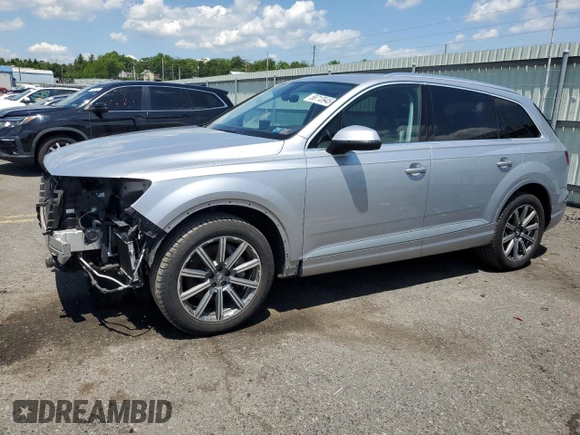 2018 Audi Q7 Prestige with VIN WA1VAAF71JD017682, listed as a Copart auction lot 58713945 with 120,610 mi miles and Salvage title. Bid and sale history available at DreamBid. Image 1.