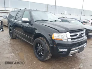 2017 Ford Expedition Max Platinum z VIN 1FMJK1MT2HEA64818, wystawiony jako IAAI lot #41465609 z przebiegiem 105 665 mil mil oraz . Historia ofert i sprzedaży dostępna na DreamBid. Obrazek 1.
