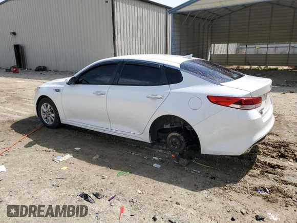 2016 Kia Optima LX z VIN KNAGT4L3XG5095261, wystawiony jako Copart lot #54756295 z przebiegiem 163 125 mil mil oraz Szkoda całkowita • Salvage title. Historia ofert i sprzedaży dostępna na DreamBid. Obrazek 2.