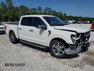 2023 Ford F-150 XL with VIN 1FTEW1CP5PFD17461, listed as a Copart auction lot 51911735 with 27,427 mi miles and Salvage Title. Bid and sale history available at carsss.com. Image 4.
