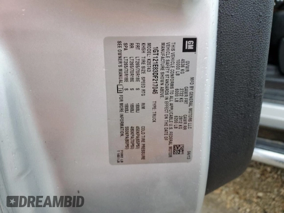 2013 GMC Sierra 2500HD SLT with VIN 1GT121E83DF217046, listed as a Copart auction lot 86259994 with 160,088 mi miles and Salvage title. Bid and sale history available at DreamBid. Image 12.