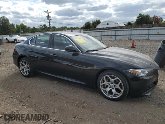 2019 Alfa Romeo Giulia Ti Sport with VIN ZARFANBN0K7611689, listed as a Copart auction lot 72815174 with 42,714 mi miles and Salvage Title. Bid and sale history available at carsss.com. Image 4.