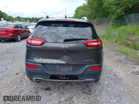 2014 Jeep Cherokee Limited with VIN 1C4PJMDB2EW216225, listed as a IAAI auction lot 42672551 with 151,799 mi miles and . Bid and sale history available at DreamBid. Image 16.