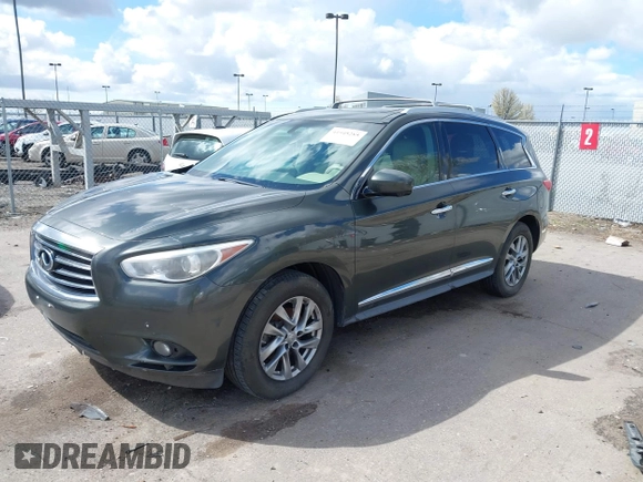 2013 Infiniti JX35 z VIN 5N1AL0MM0DC302090, wystawiony jako IAAI lot #41945285 z przebiegiem 198 767 mil mil oraz . Historia ofert i sprzedaży dostępna na DreamBid. Obrazek 17.