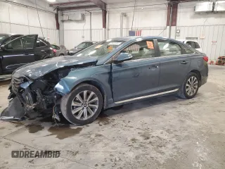 2016 Hyundai Sonata Sport with VIN 5NPE34AF1GH334705, listed as a Copart auction lot 52630395 with 141,267 mi miles and Non Repairable. Bid and sale history available at carsss.com. Image 1.