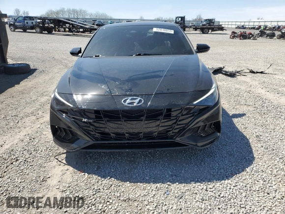 2023 Hyundai Elantra N Line z VIN KMHLR4AF2PU625284, wystawiony jako Copart lot #52018055 z przebiegiem 22 024 mil mil oraz Szkoda całkowita • Salvage title. Historia ofert i sprzedaży dostępna na DreamBid. Obrazek 5.