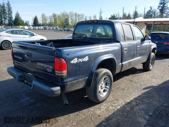 2004 Dodge Dakota Sport with VIN 1D7HG38K04S709680, listed as a IAAI auction lot 41993412 with 123,439 mi miles. Bid and sale history available at carsss.com. Image 4.