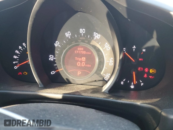 2013 Kia Sportage SX with VIN KNDPCCA61D7511496, listed as a Copart auction lot 87846595 with 171,733 mi miles and Salvage Title. Bid and sale history available at carsss.com. Image 9.