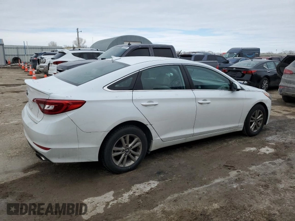 2015 Hyundai Sonata SE with VIN 5NPE24AF7FH003628, listed as a Copart auction lot 45699755 with 196,522 mi miles and Salvage Title. Bid and sale history available at DreamBid. Image 3.