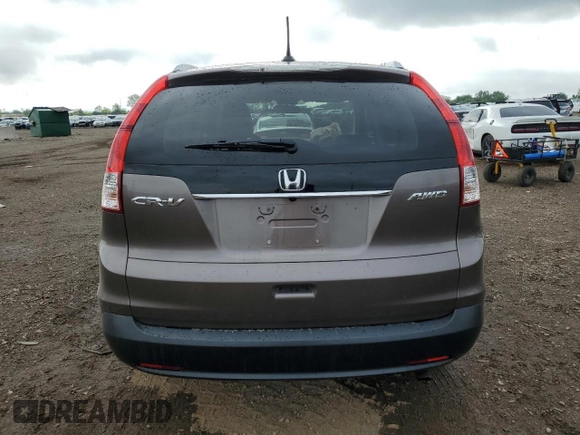 2012 Honda CR-V EX-L with VIN 5J6RM4H73CL048416, listed as a Copart auction lot 61410265 with 107,160 mi miles and Salvage title. Bid and sale history available at DreamBid. Image 6.