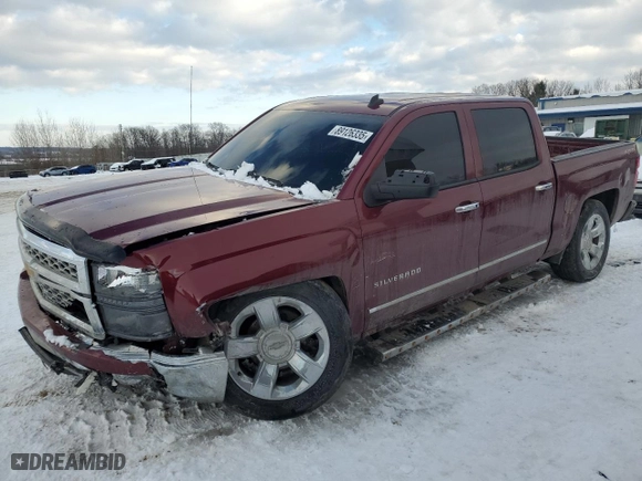 2014 Chevrolet Silverado 1500 LTZ with VIN 3GCUKSEC5EG428983, listed as a Copart auction lot 89126335 with 0 mi miles and Clean Title. Bid and sale history available at carsss.com. Image 1.