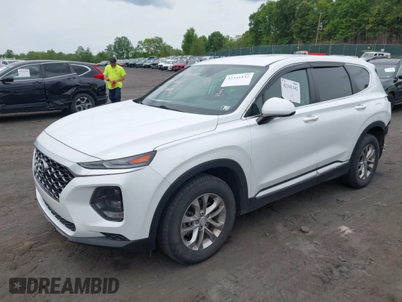 2019 Hyundai Santa Fe SE z VIN 5NMS2CADXKH005960, wystawiony jako IAAI lot #42341142 z przebiegiem 71 617 mil mil oraz . Historia ofert i sprzedaży dostępna na DreamBid. Obrazek 2.