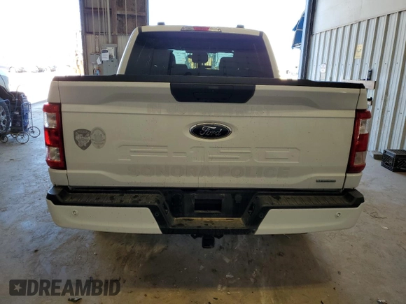 2023 Ford F-150 XL with VIN 1FTEW1CP2PKD69265, listed as a Copart auction lot 44341405 with 15,368 mi miles and Salvage Title. Bid and sale history available at DreamBid. Image 6.