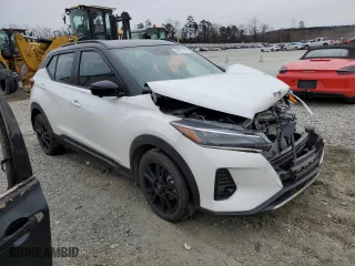 2024 Nissan Kicks SR with VIN 3N1CP5DV6RL478356, listed as a Copart auction lot 88971185 with 19,720 mi miles and Salvage Title. Bid and sale history available at carsss.com. Image 4.