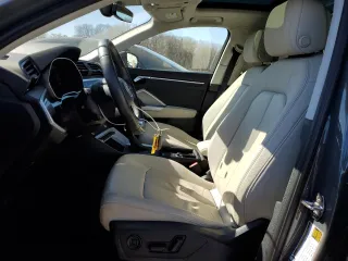 2022 Audi Q3 Premium with VIN WA1AUCF33N1020993, listed as a Copart auction lot 47046495 with 33,382 mi miles and Salvage Title. Bid and sale history available at carsss.com. Image 7.