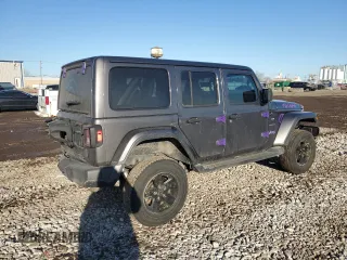 2018 Jeep Wrangler Unlimited Sahara with VIN 1C4HJXEN3JW197225, listed as a Copart auction lot 47319415 with 71,442 mi miles and Salvage Title. Bid and sale history available at carsss.com. Image 3.