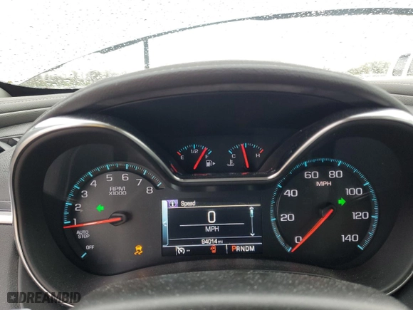 2016 Chevrolet Impala LS with VIN 2G11X5SA6G9176966, listed as a Copart auction lot 54063485 with 94,014 mi miles and Salvage Title. Bid and sale history available at carsss.com. Image 9.