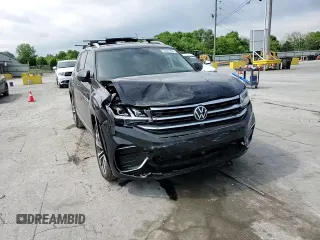 2022 Volkswagen Atlas SEL Premium R-Line with VIN 1V2FR2CAXNC532621, listed as a Copart auction lot 55081255 with 96,104 mi miles and Salvage title. Bid and sale history available at DreamBid. Image 14.