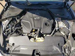 2022 Infiniti Q50 LUXE with VIN JN1EV7BR7NM341197, listed as a Copart auction lot 48691555 with 35,895 mi miles and Salvage Title. Bid and sale history available at carsss.com. Image 12.